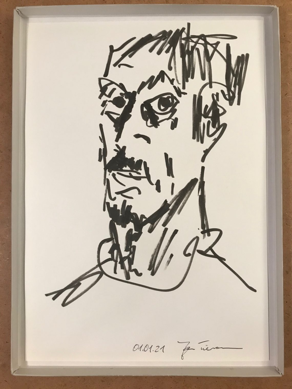 Jan Tiemann Drawing Portrait 17